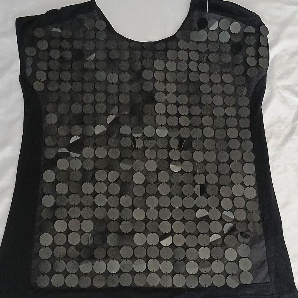 Twenty One Black Round Large Sequin Shirt
